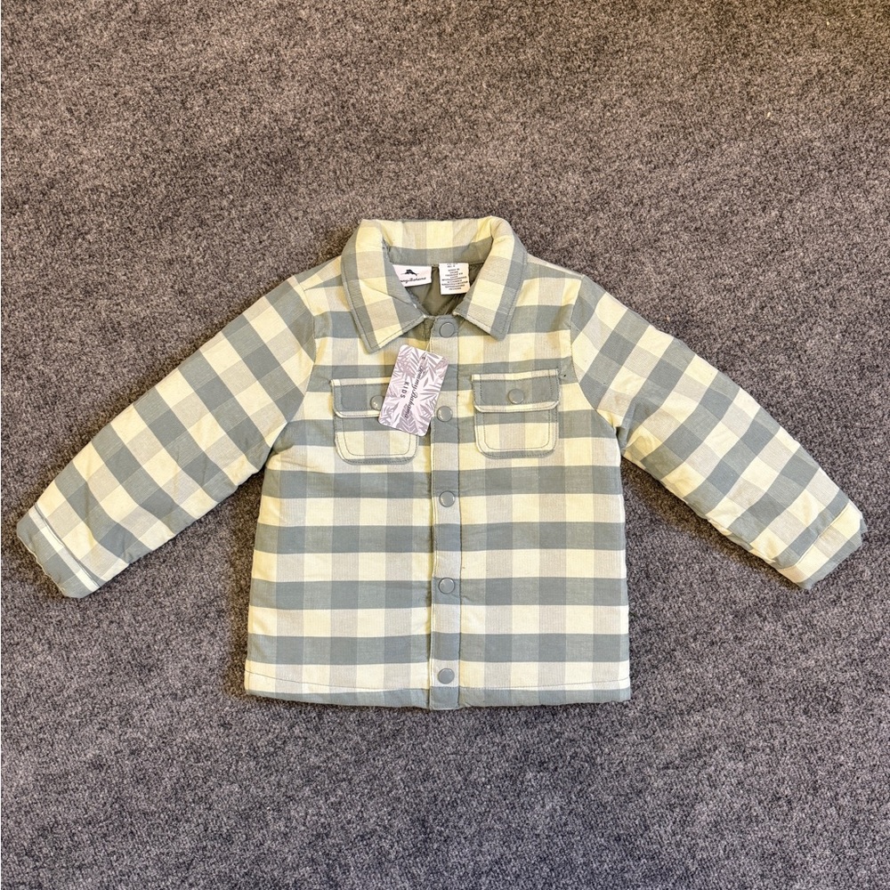 Tommy Bahama Olive and Cream Checkered Jacket